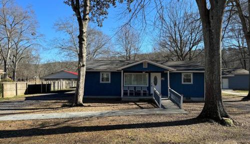 Blue House on the Creek