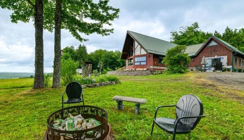 Secluded Oxford Cabin on 75 Acres: Sunset Views!