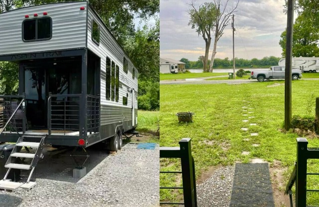 Riverfront Tiny Home 3 bed w/ Firepit and a View!